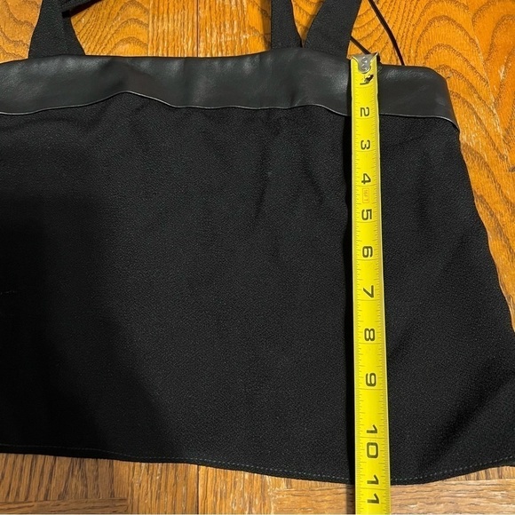 Gucci Leather Trim Cropped Top in Black Sz 38 or XS - Picture 13 of 16